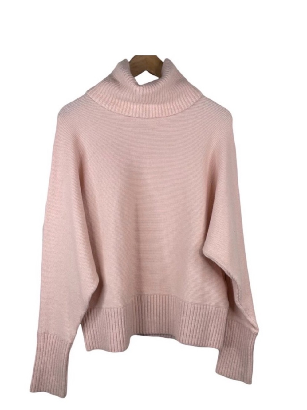 Banana Republic Oversized Pale Pink Cowl Neck Sweater